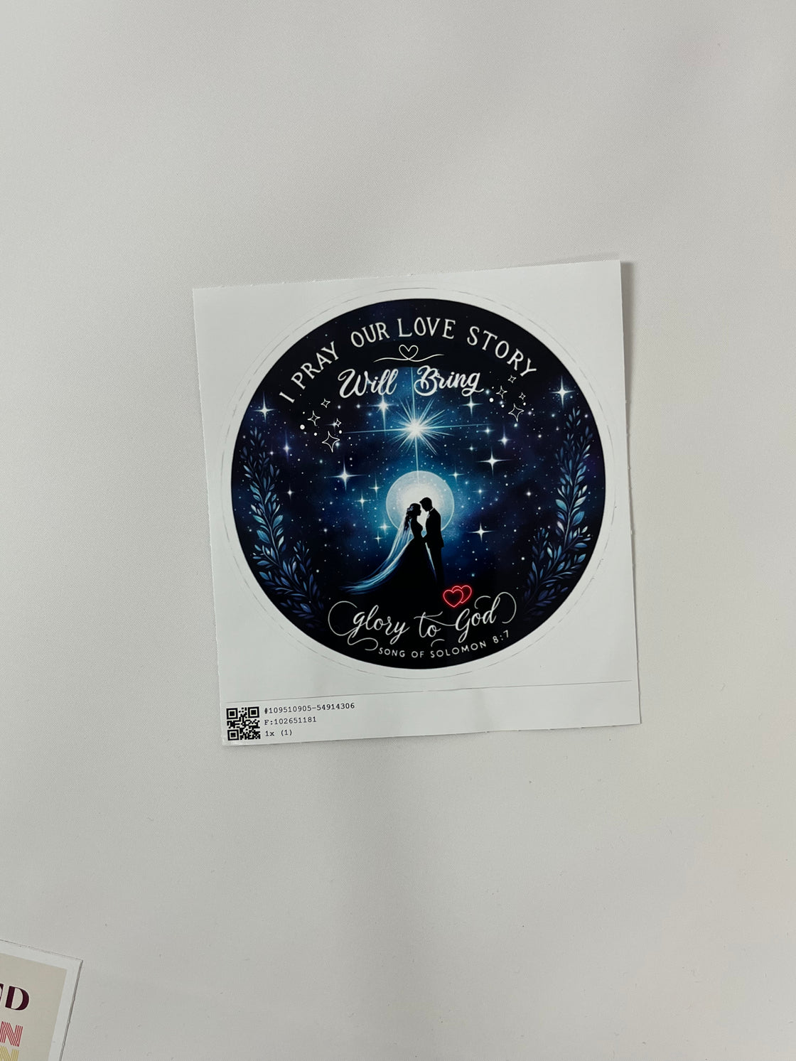 Love Story Bubble-free stickers