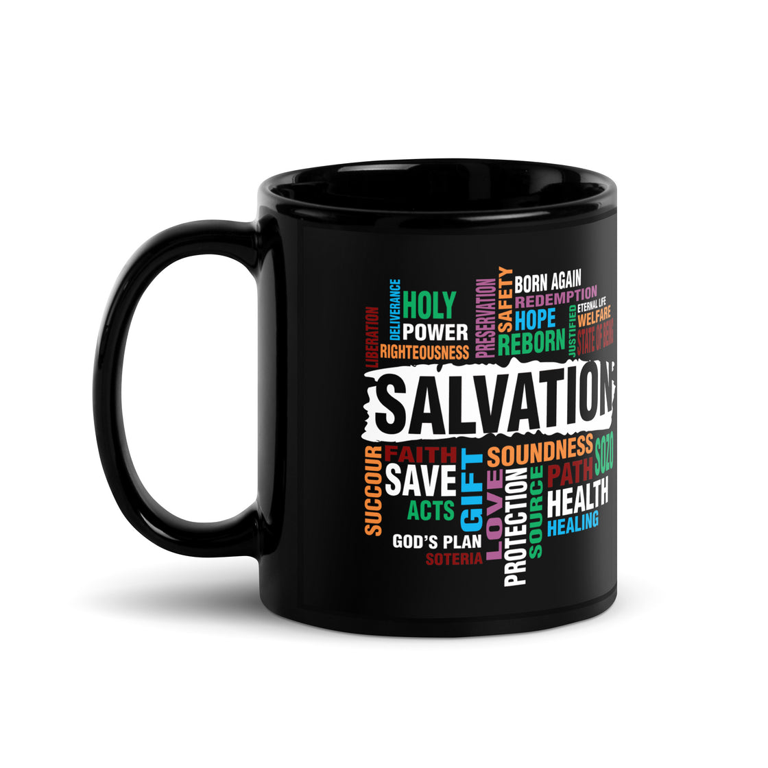 Salvation Black Glossy Mug