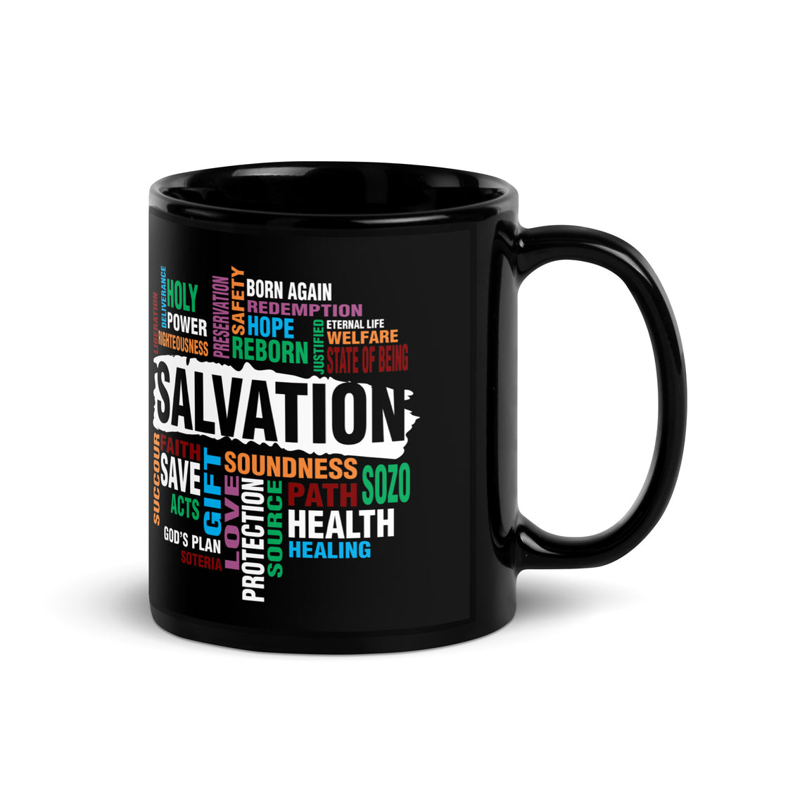 Salvation Black Glossy Mug