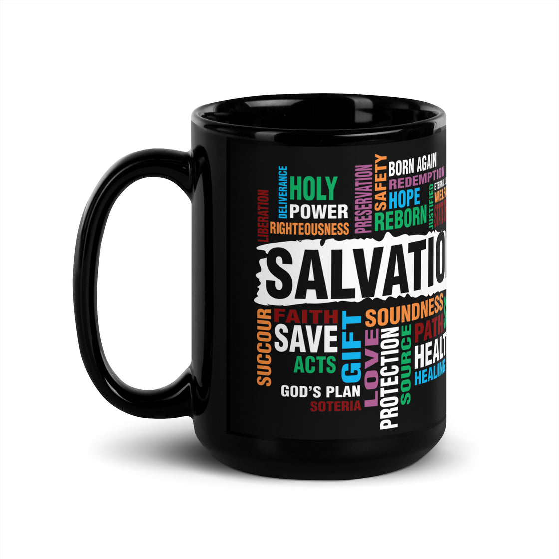 Salvation Black Glossy Mug