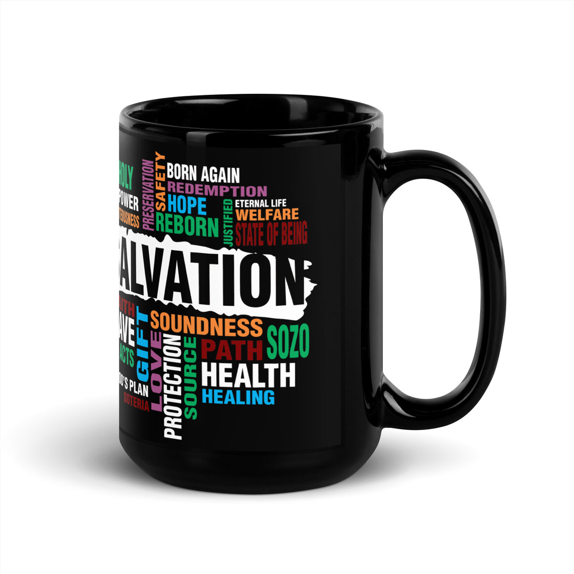 Salvation Black Glossy Mug