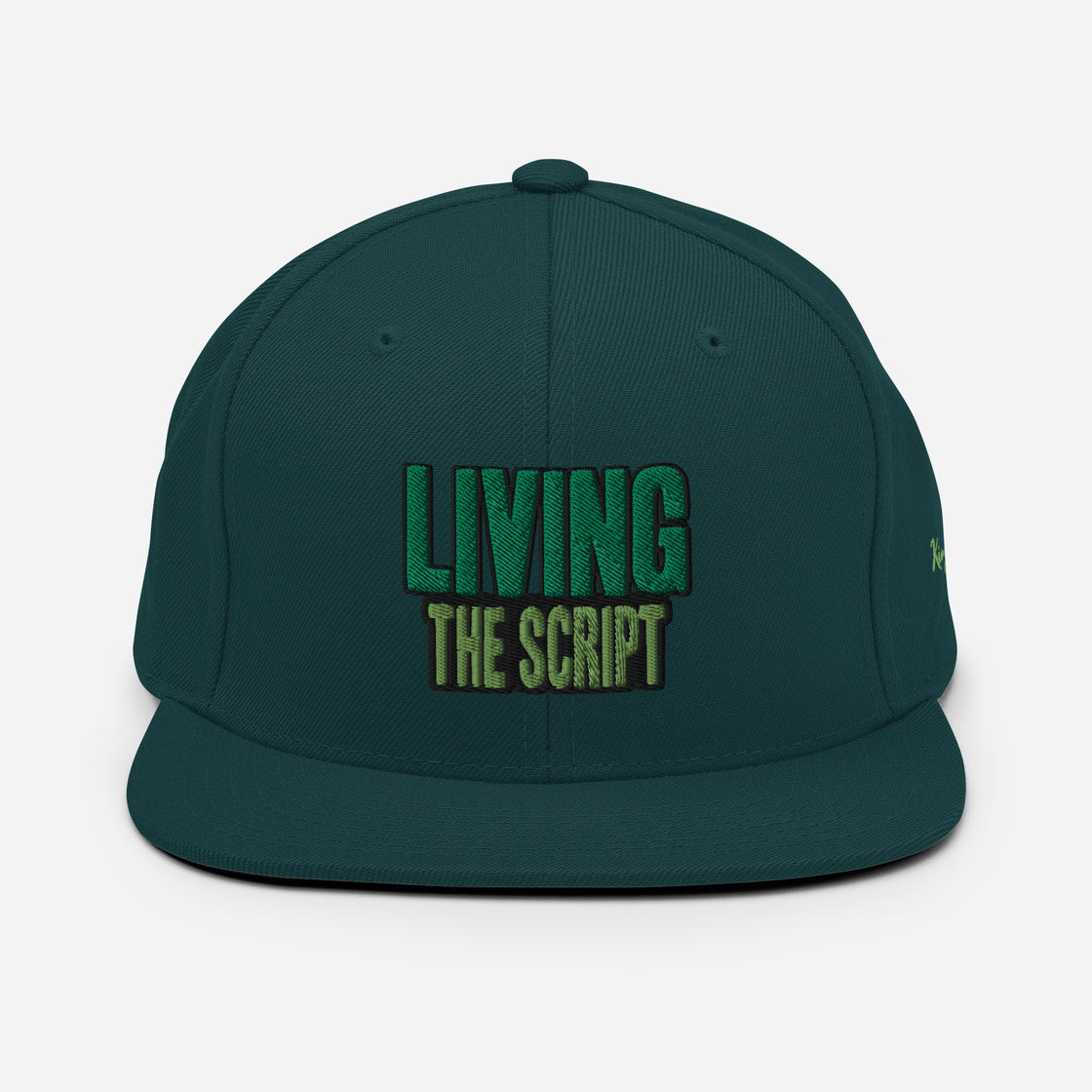 Living the Script Snapback Hat