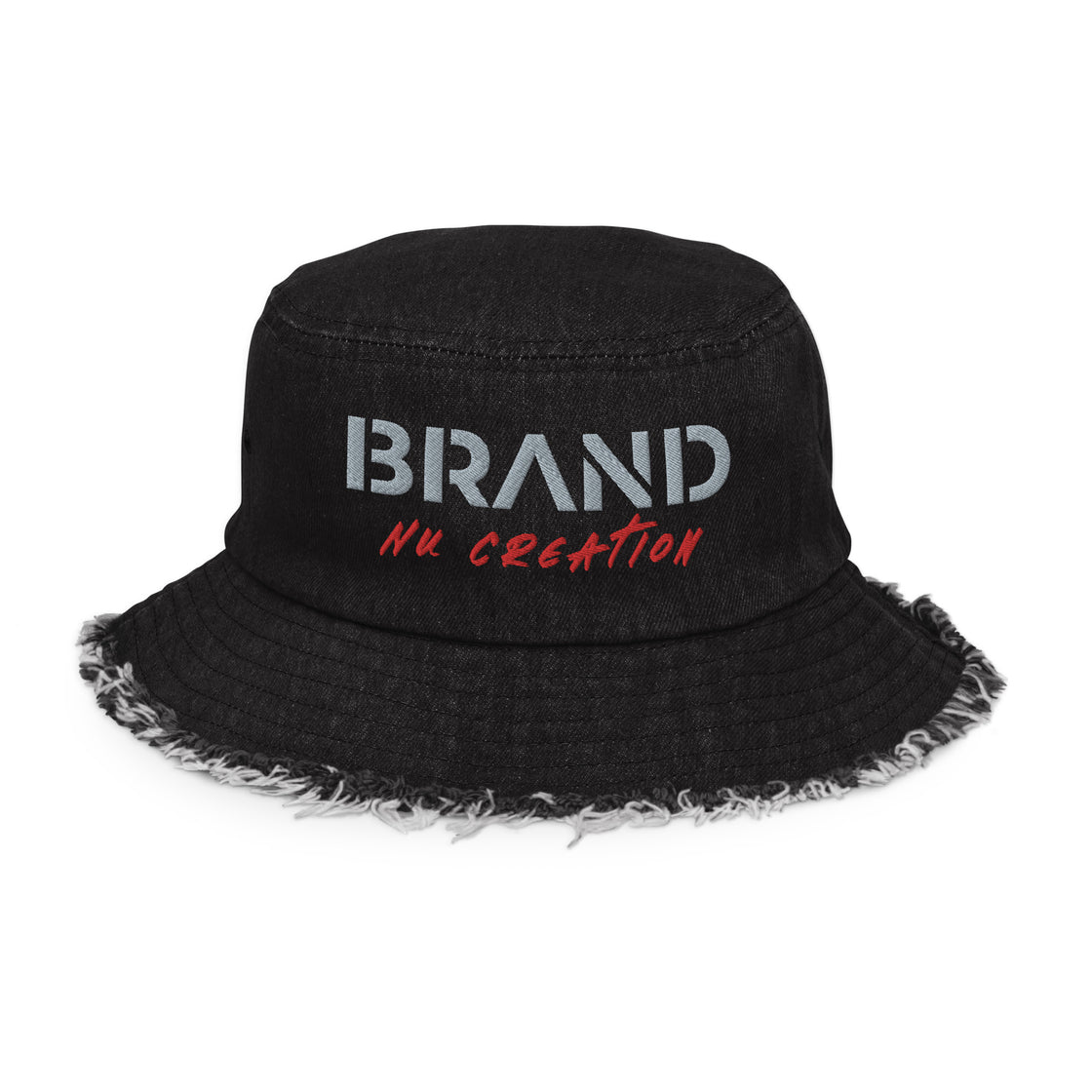 Brand Nu Distressed denim bucket hat