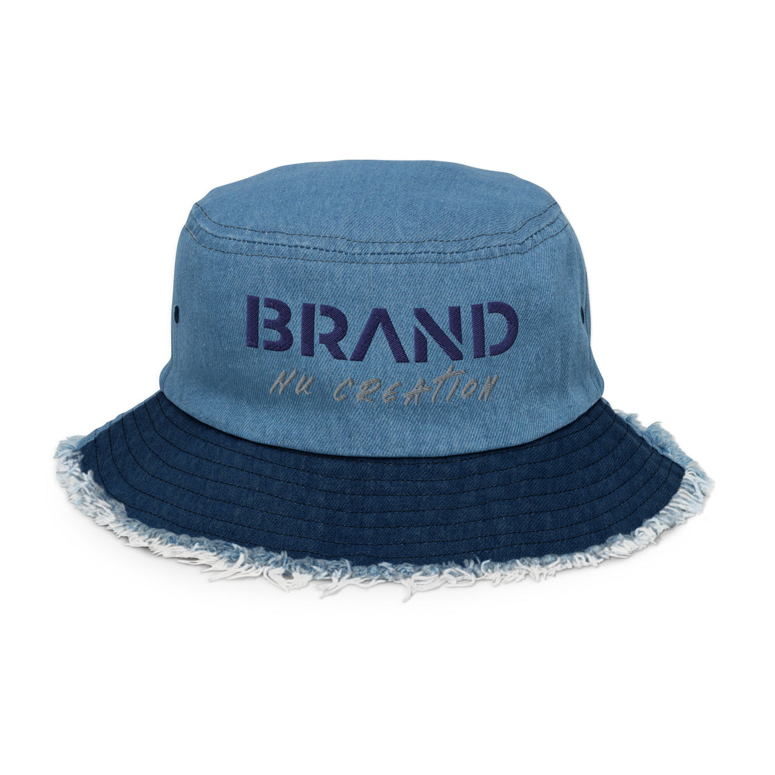 Brand Nu Creation Distressed denim bucket hat