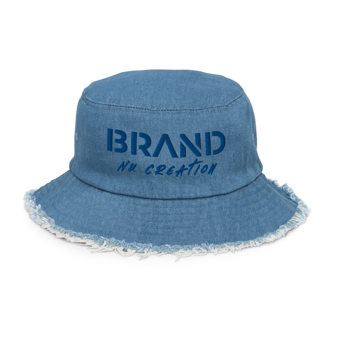 Brand Nu Distressed denim bucket hat