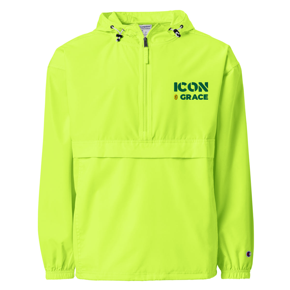 Icon of Grace Embroidered Champion Packable Jacket