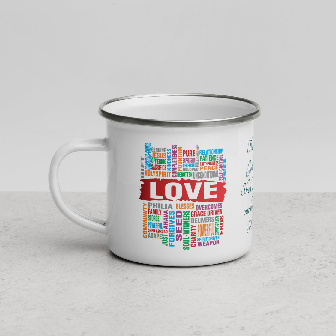 Love Enamel Mug