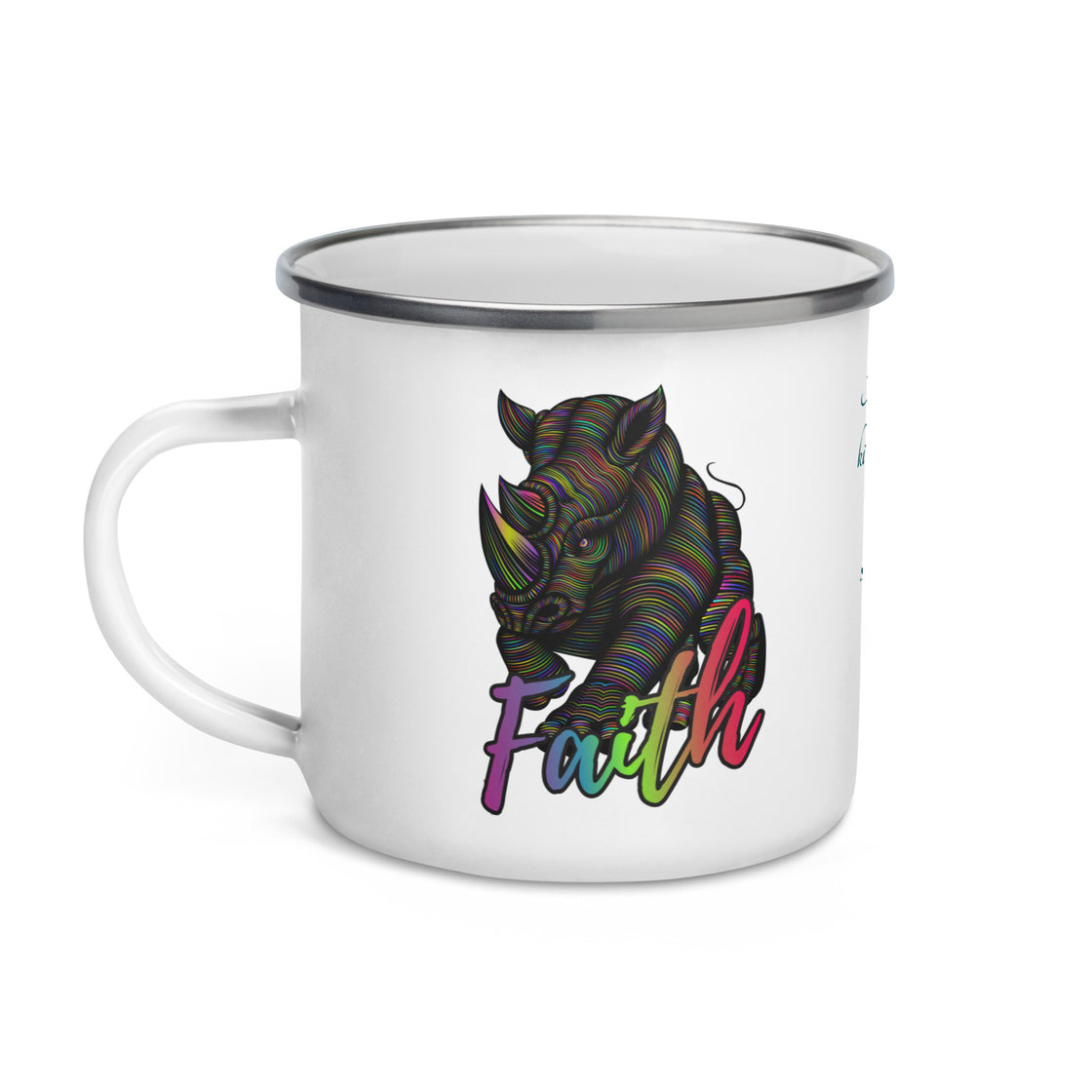 Rhino Enamel Mug