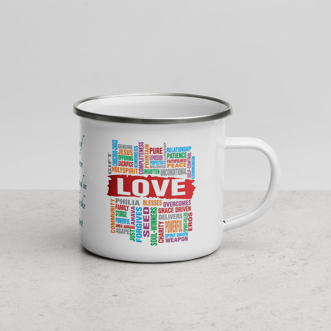 Love Enamel Mug