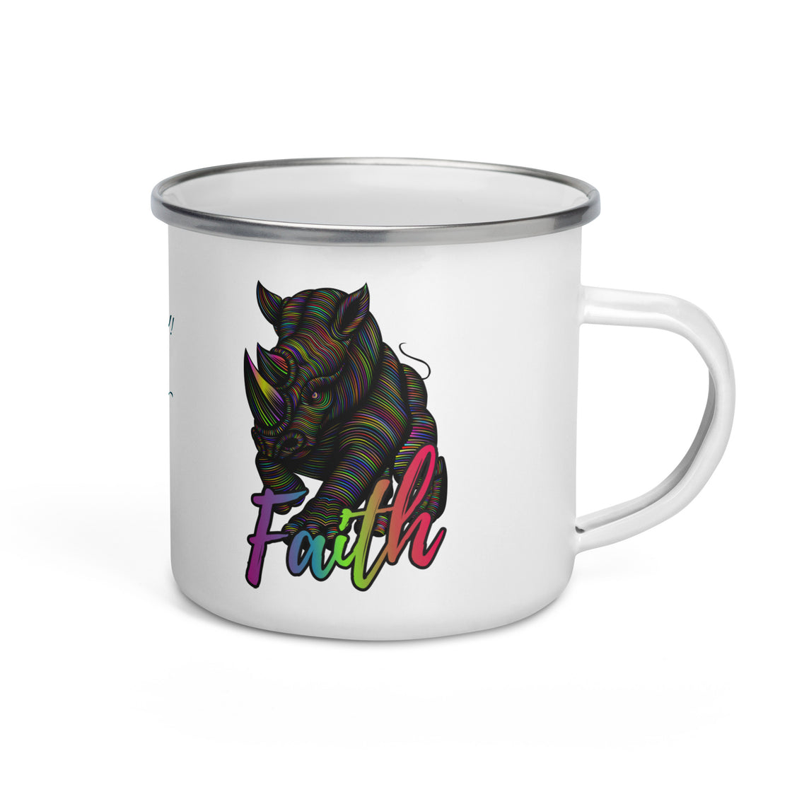 Rhino Enamel Mug