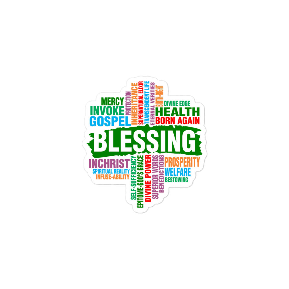 Blessing Bubble-free stickers