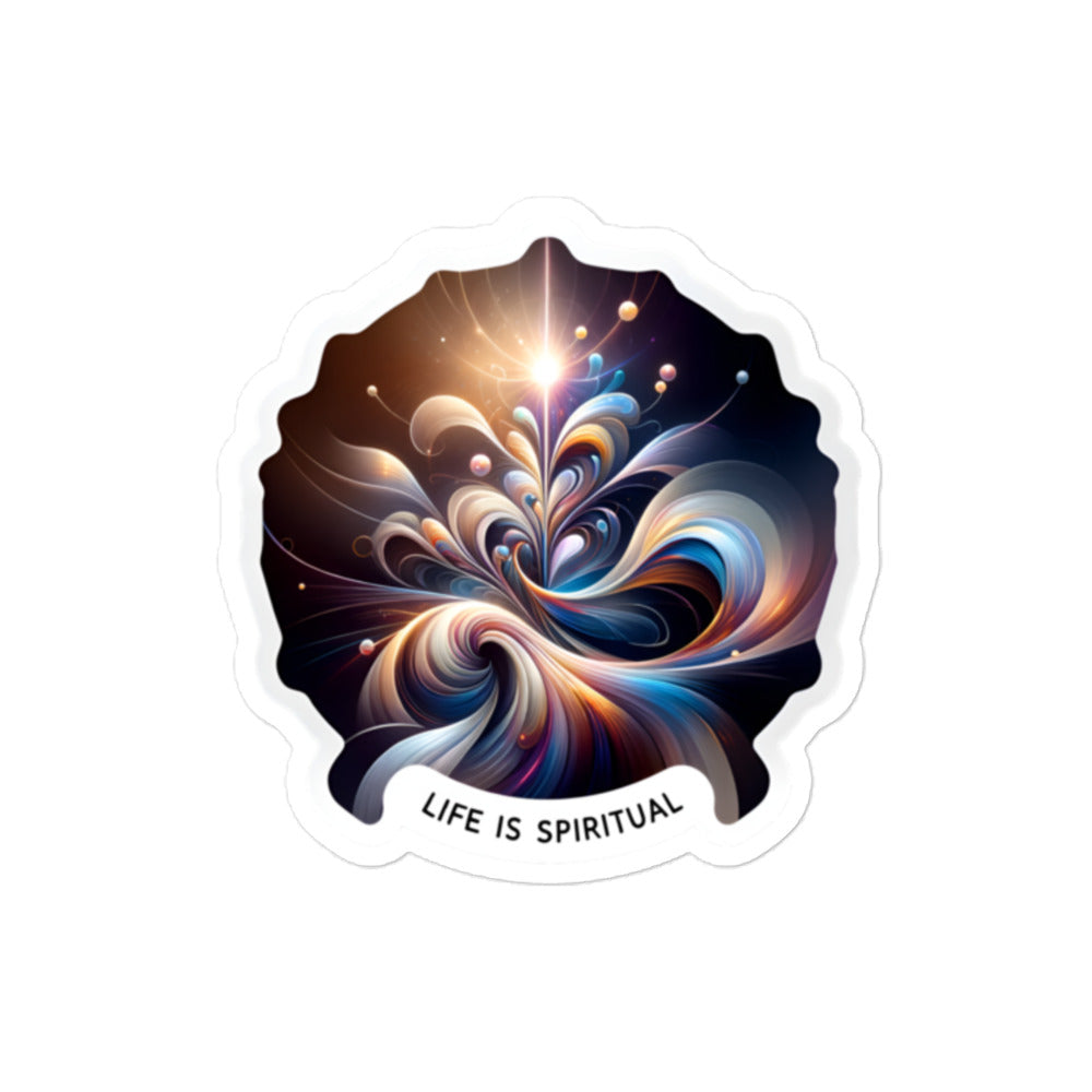 Life is Spiritual Bubble-free stickers