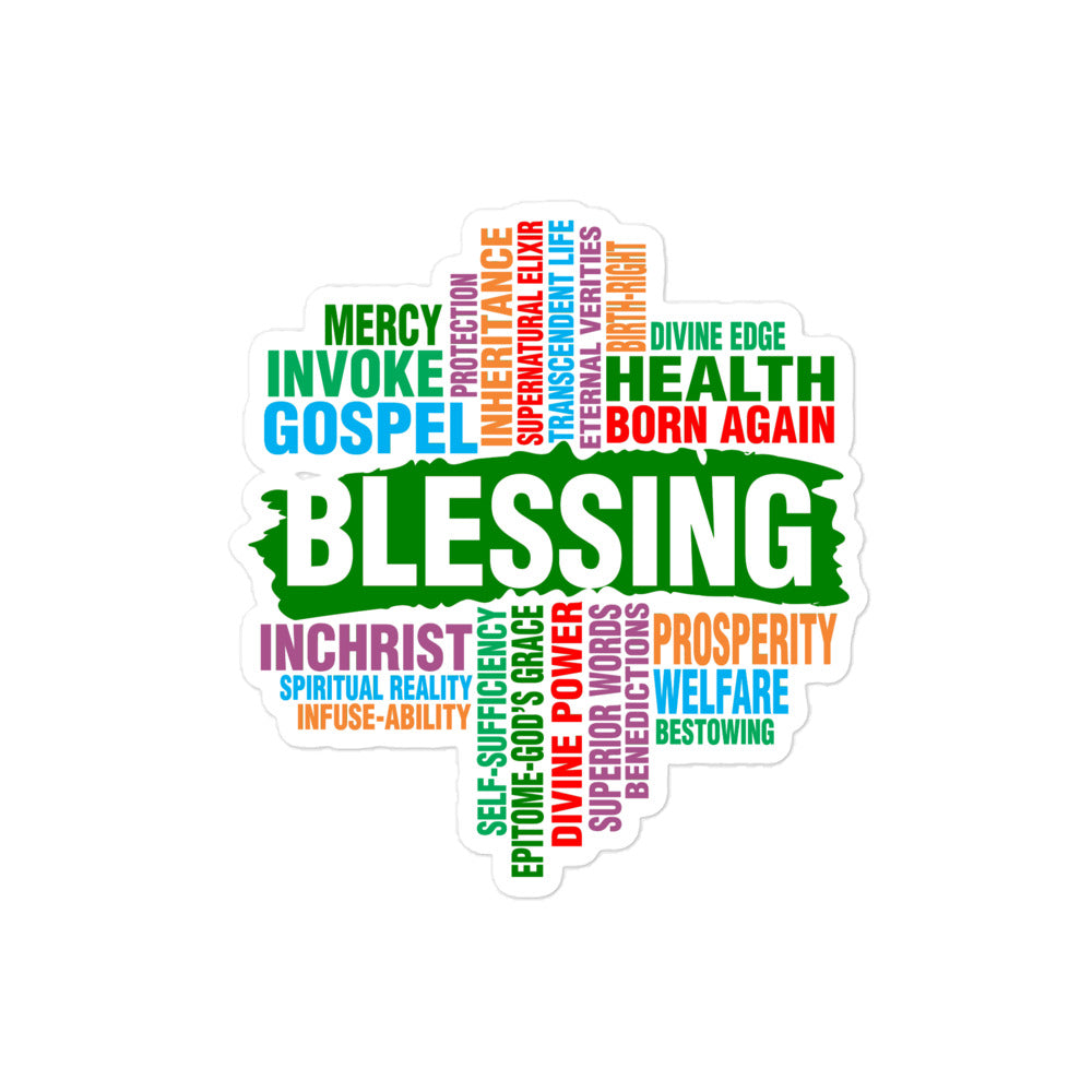 Blessing Bubble-free stickers