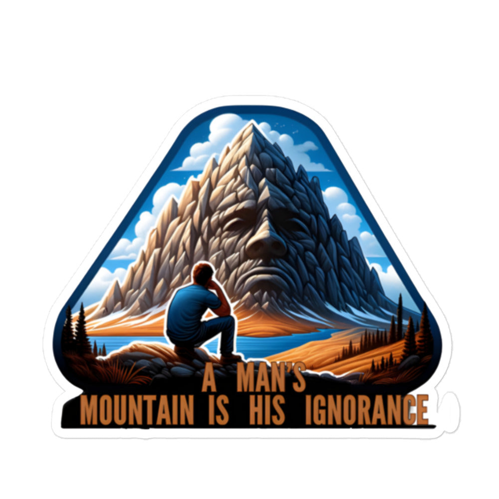 A man's mountain Bubble-free stickers