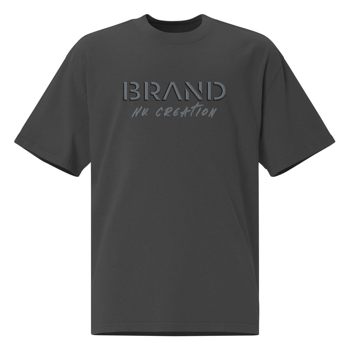 Brand Nu-creation Embroidered Oversized faded t-shirt