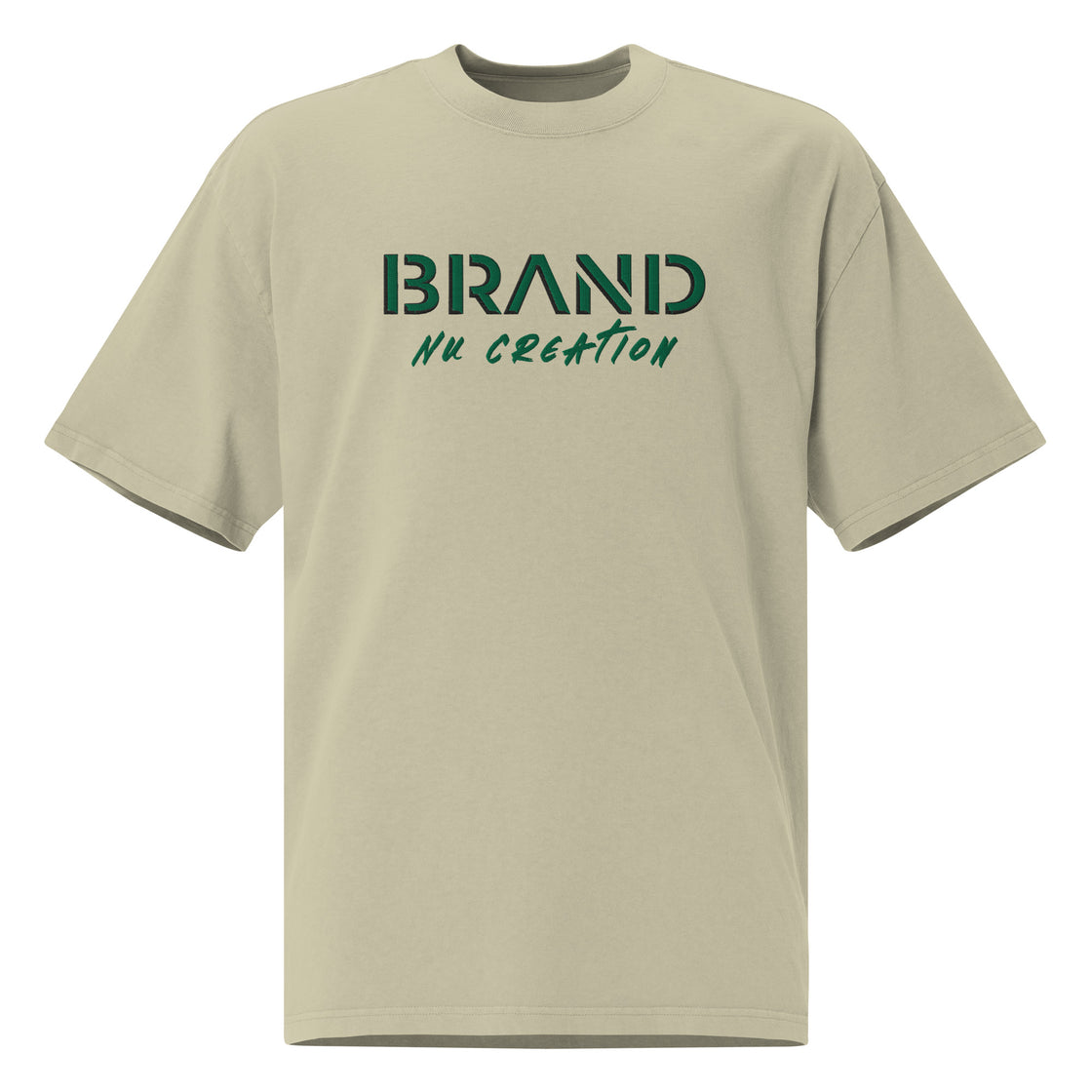 Brand Nu-creation Embroidered Oversized faded t-shirt