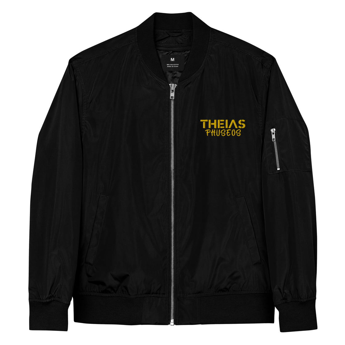 Theias Phuseos Embroidered Premium recycled bomber jacket