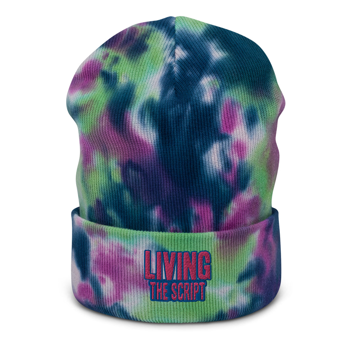 Living the Script Tie-dye beanie