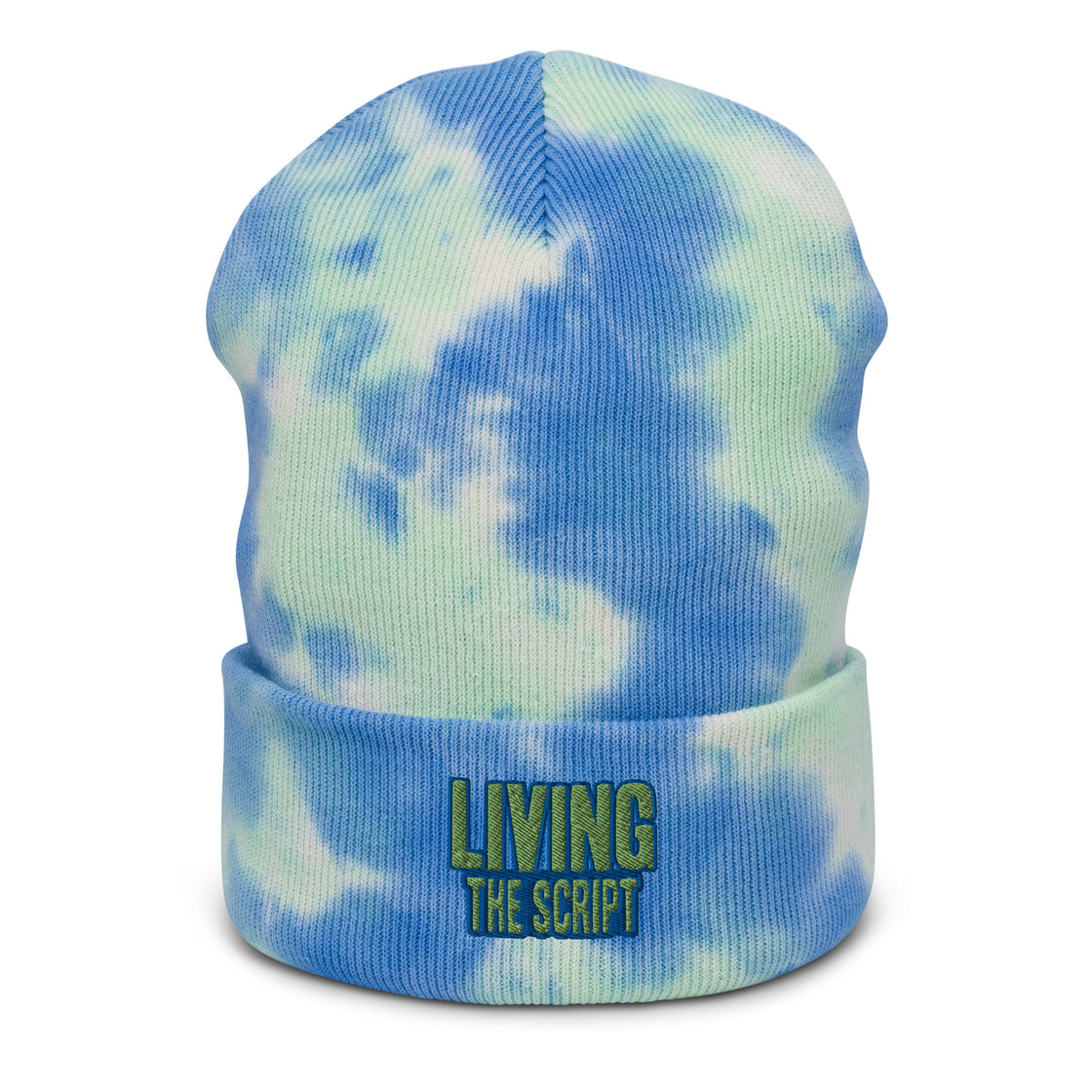 Living the Script Tie-dye beanie