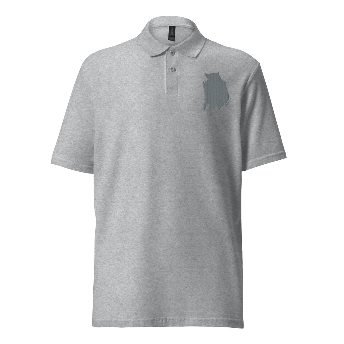 Rhino kinda faith embroidered Unisex pique polo shirt