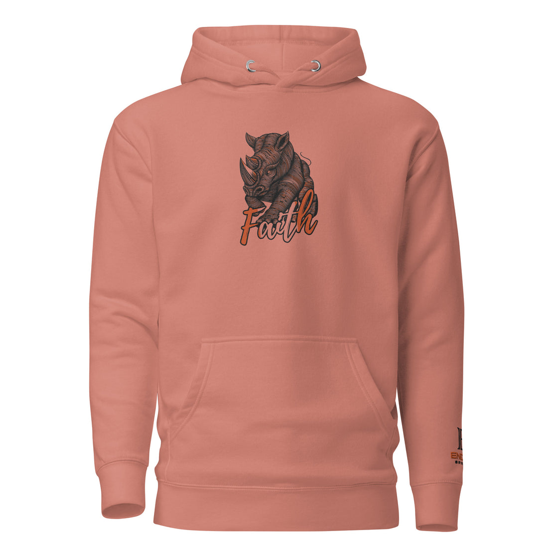 Rhinocerous kinda faith Embroidered  Unisex Hoodie