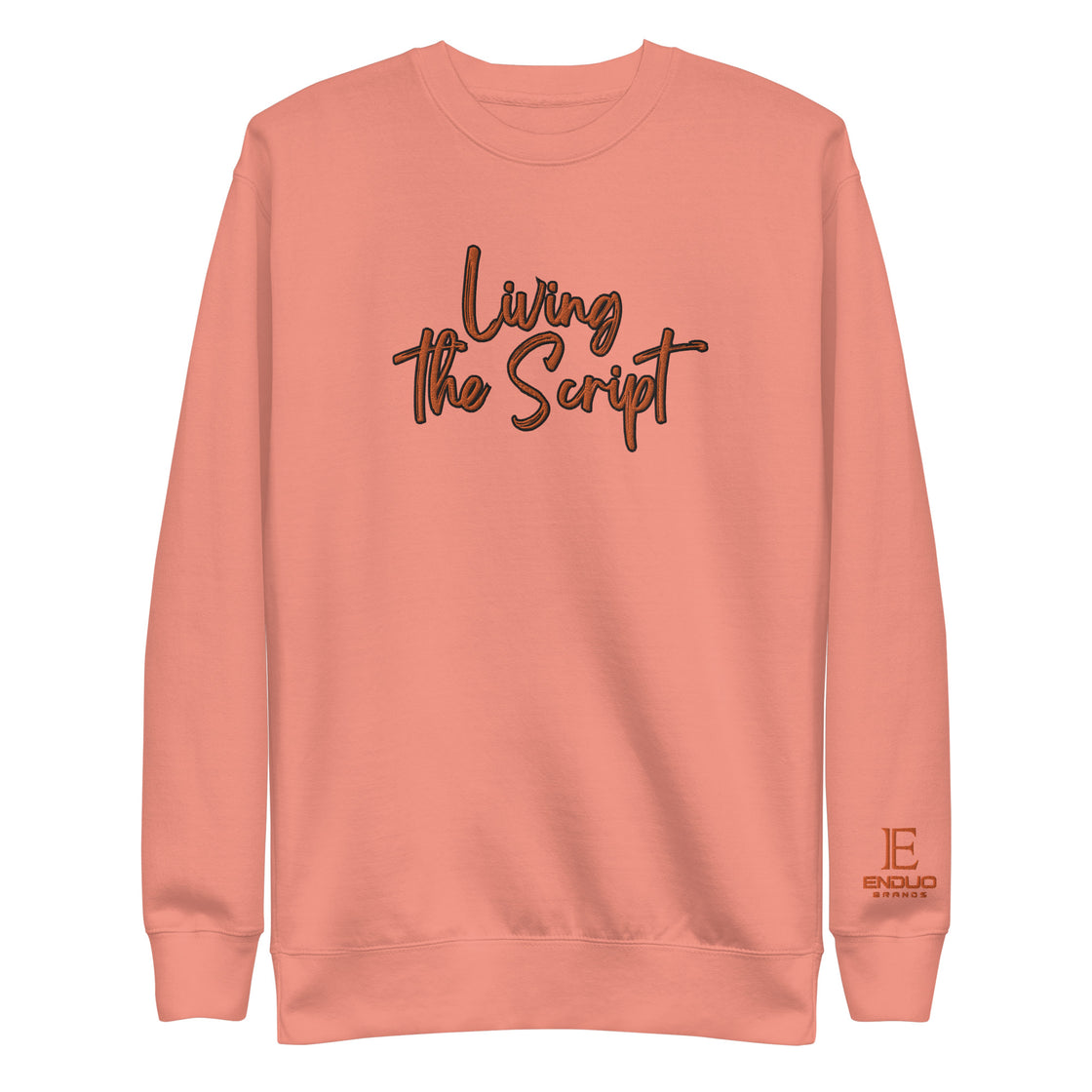 Living the Script Unisex Premium Sweatshirt Embroidered