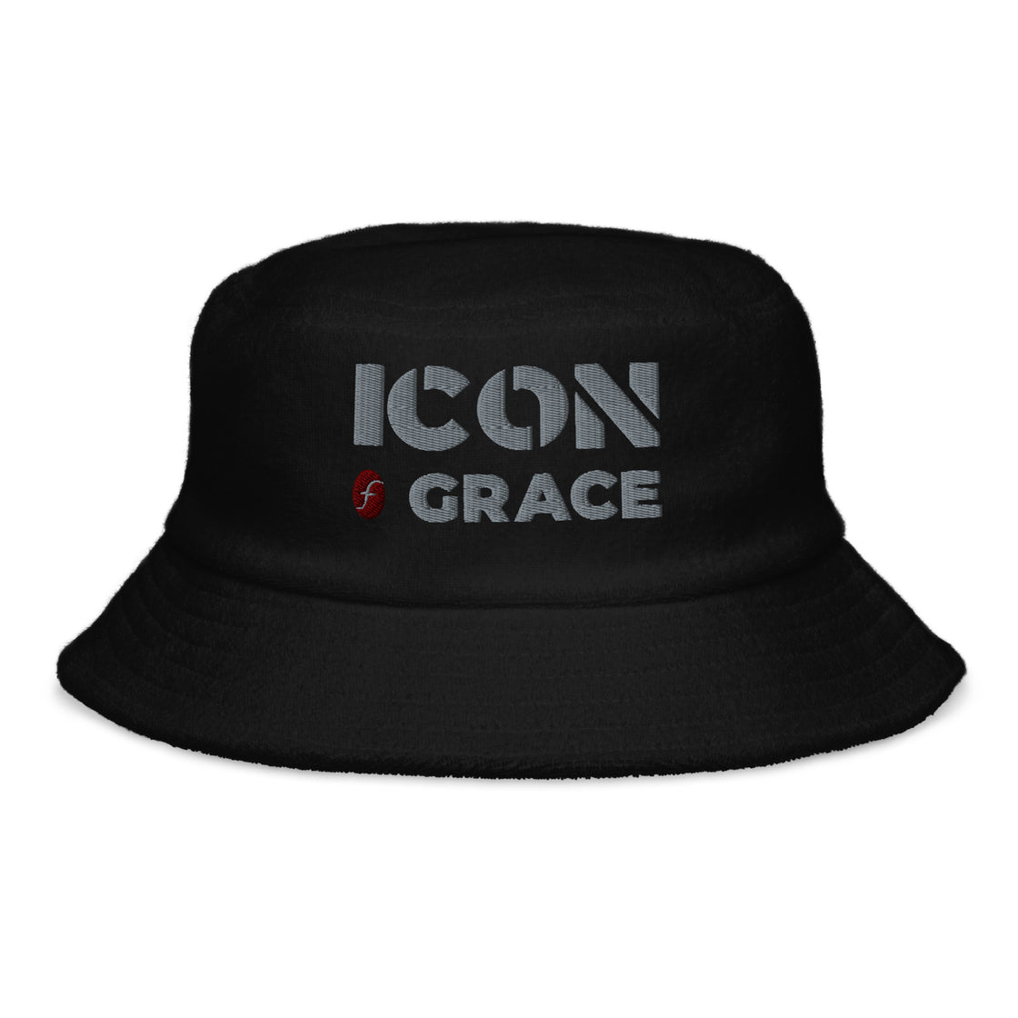 Icon of Grace Unstructured terry cloth bucket hat