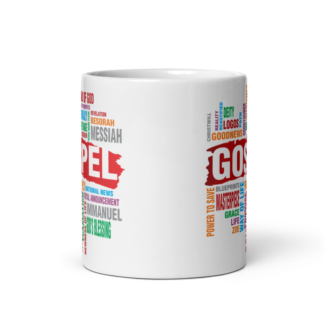 Gospel White glossy mug