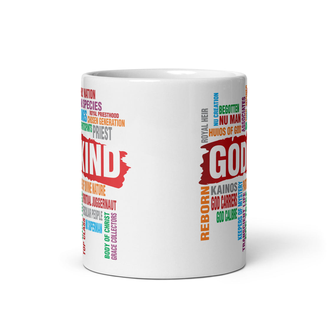 Godkind White glossy mug