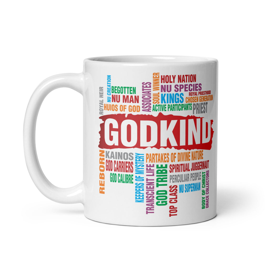 Godkind White glossy mug