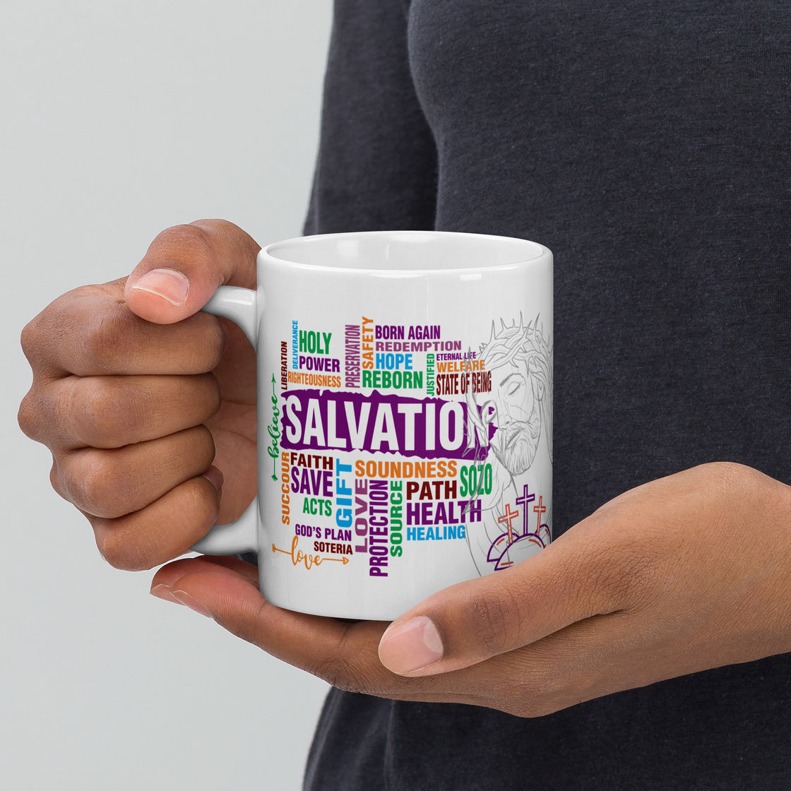 Salvation White glossy mug