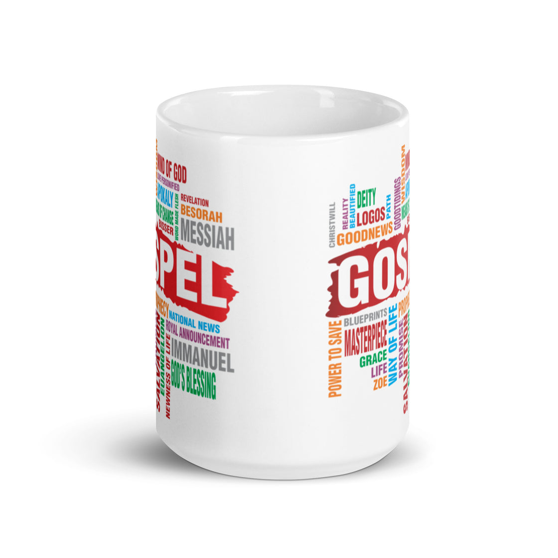 Gospel White glossy mug