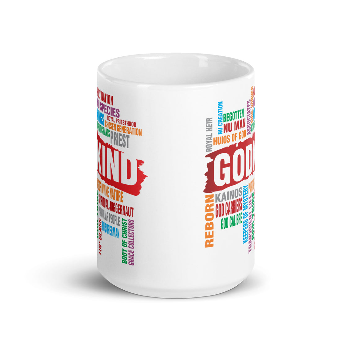 Godkind White glossy mug