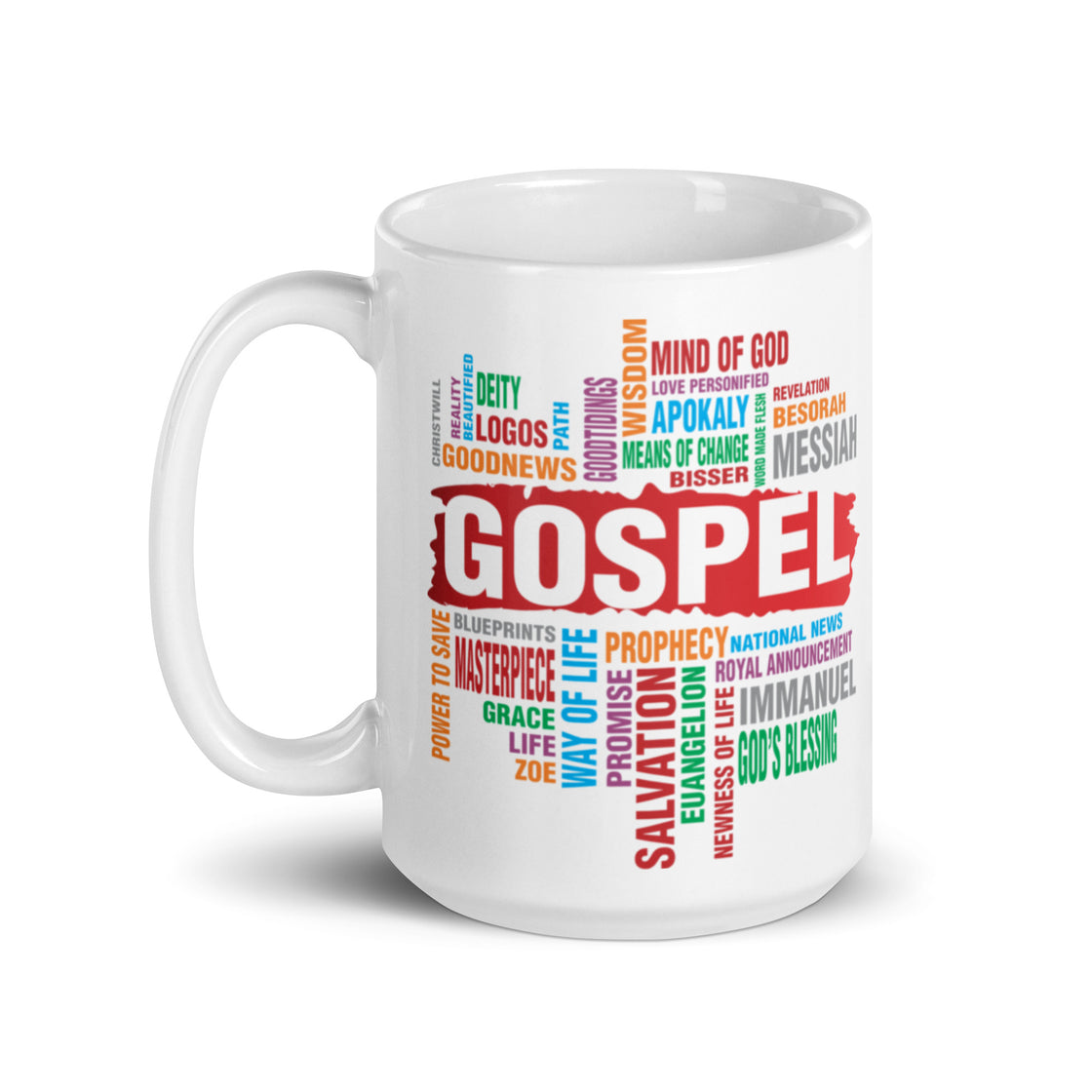 Gospel White glossy mug