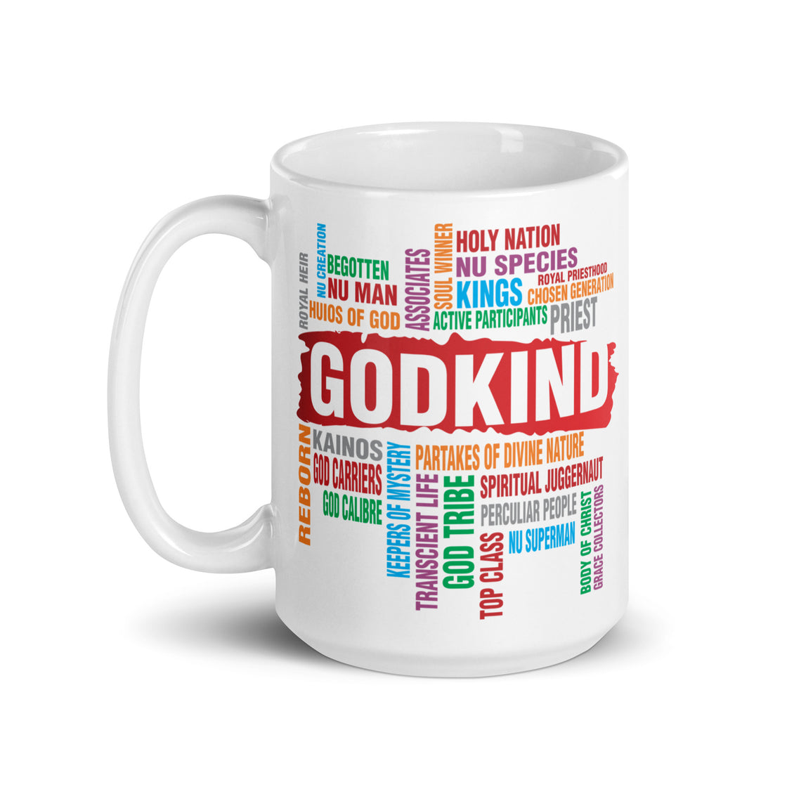 Godkind White glossy mug