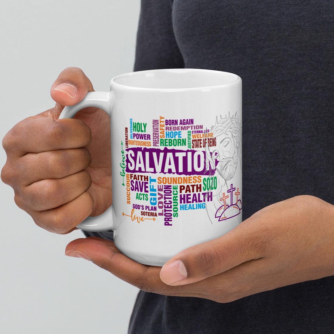 Salvation White glossy mug