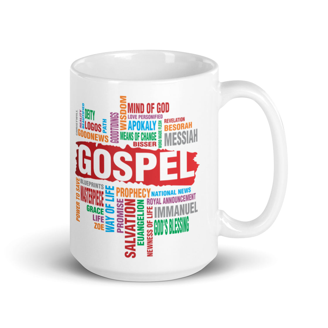 Gospel White glossy mug