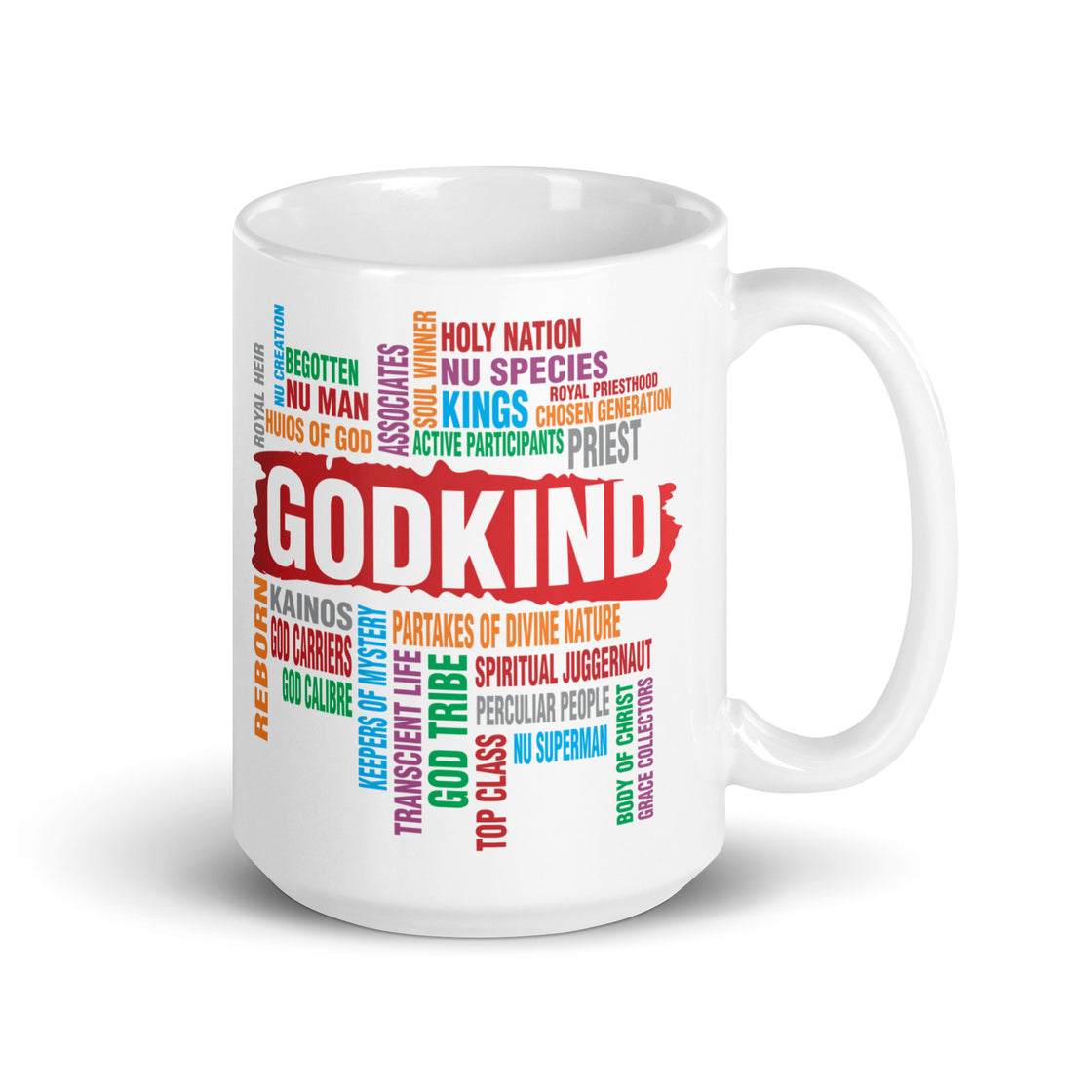 Godkind White glossy mug