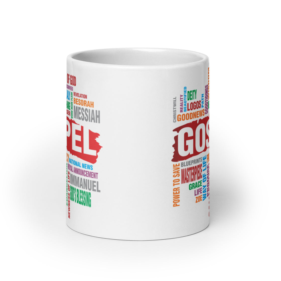 Gospel White glossy mug