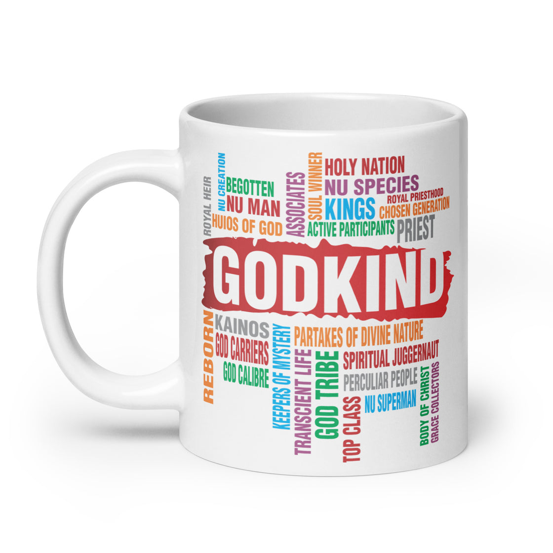 Godkind White glossy mug