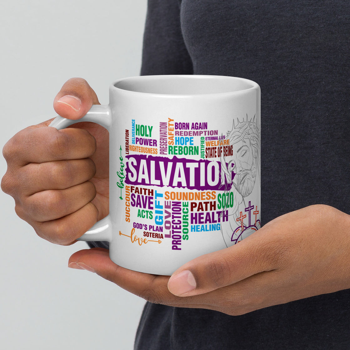 Salvation White glossy mug