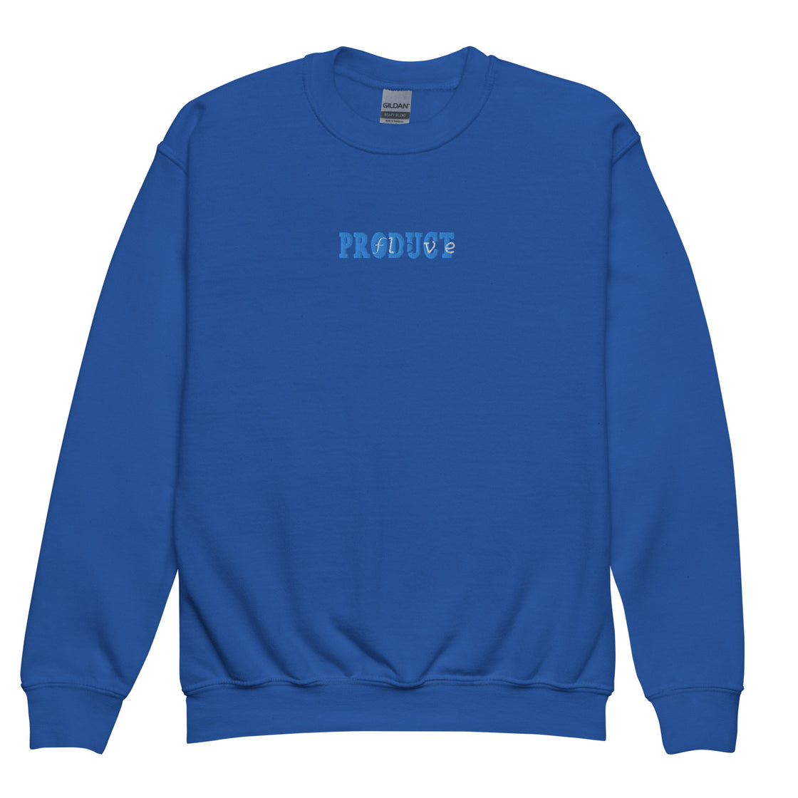 Product of Love Youth crewneck sweatshirt Embroidery