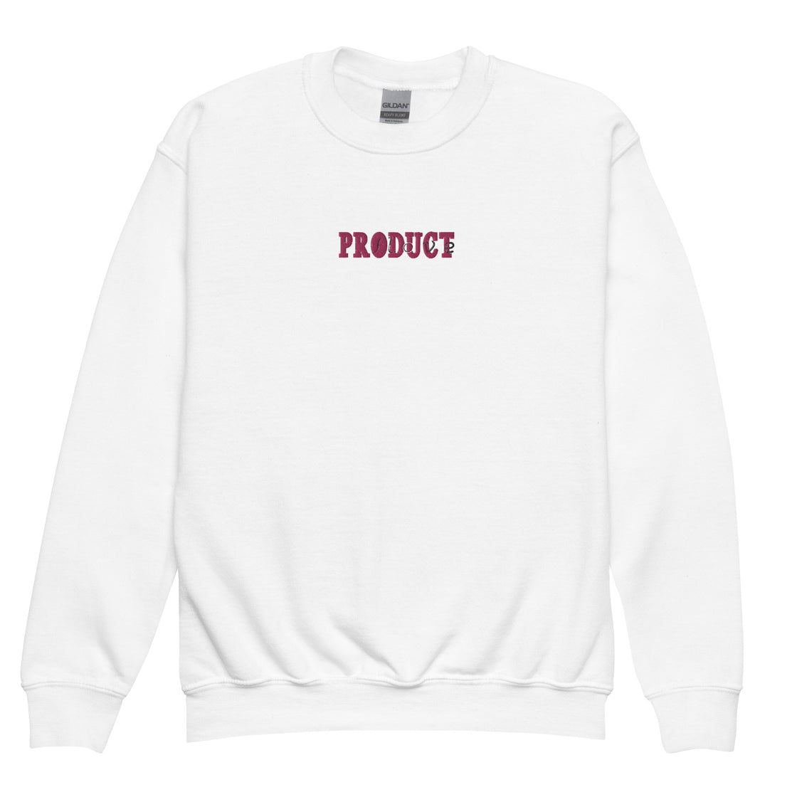 Product of Love Youth crewneck sweatshirt Embroidery